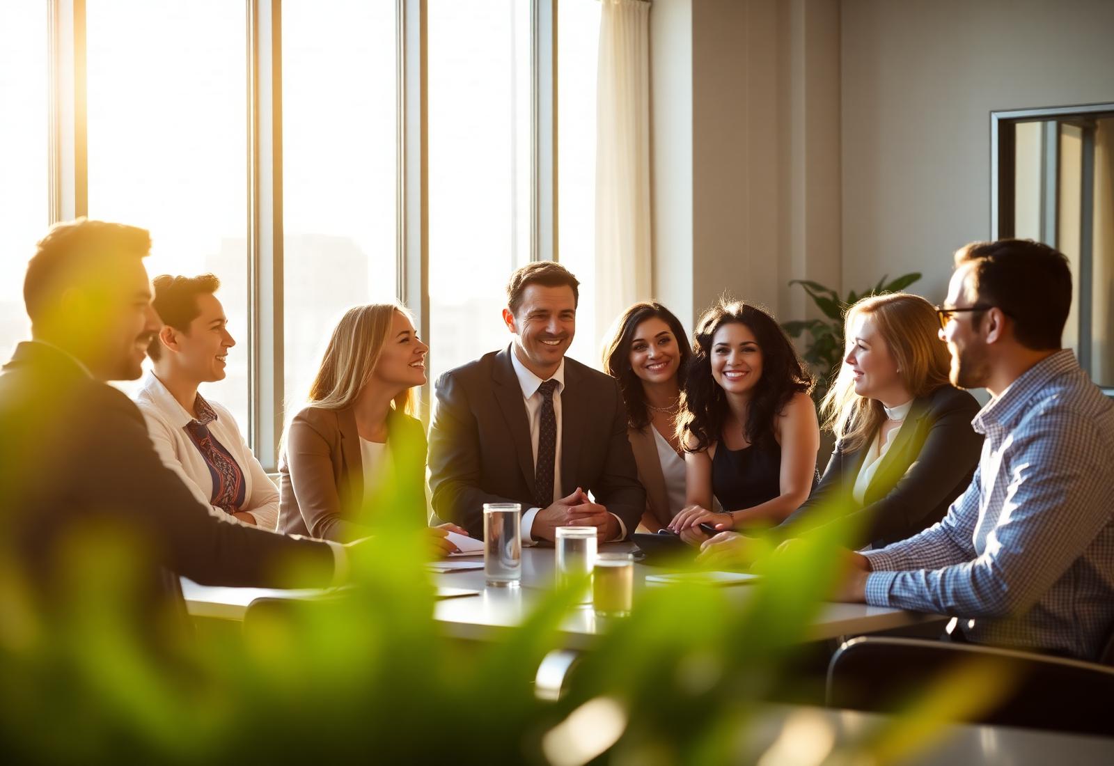 Go Workers Comp team meeting with Arizona business clients